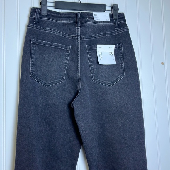 Velvet Black Distressed Wide Leg Jeans Size 28 NWT - Picture 7 of 11